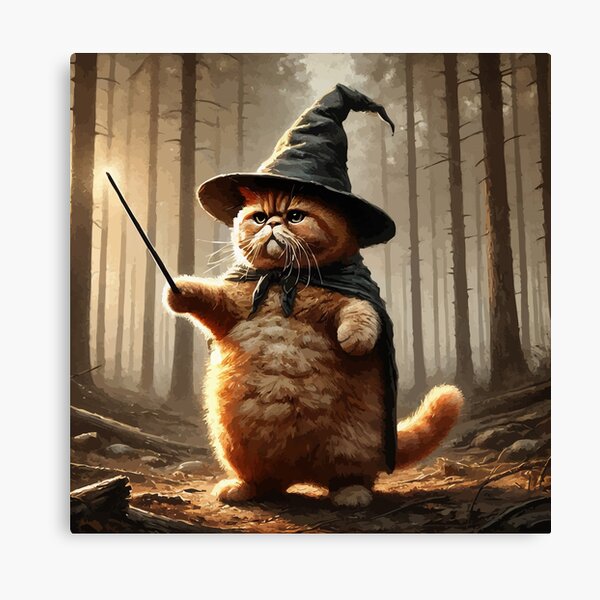 Item preview, Meowzard Cat Wizard Funny Halloween designed and sold by TomFrontierArt.