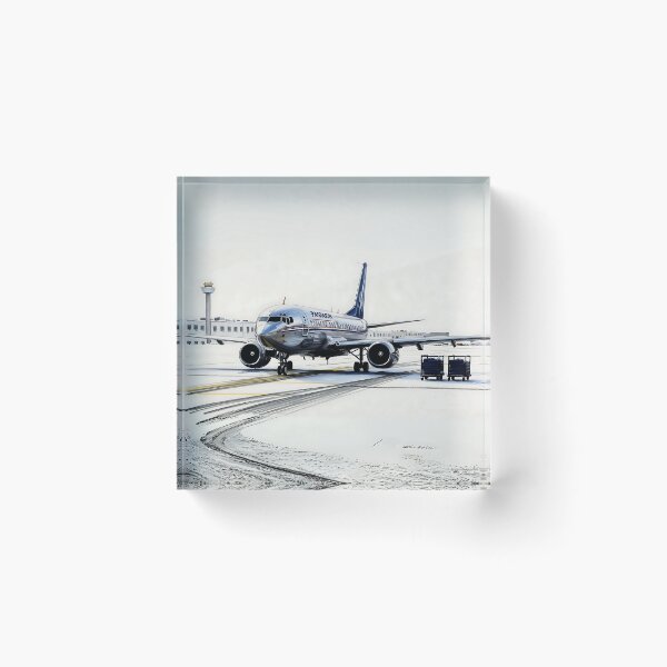 Item preview, Metallic Vintage Airplane Taxiing at Airport - Aviation Art designed and sold by EMairplanes.