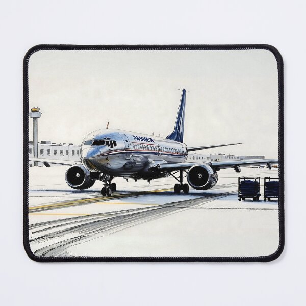Item preview, Metallic Vintage Airplane Taxiing at Airport - Aviation Art designed and sold by EMairplanes.