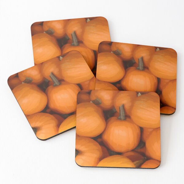 Item preview, Bright Orange Fall Pumpkins Digital Autumn Painting designed and sold by amgraphics.