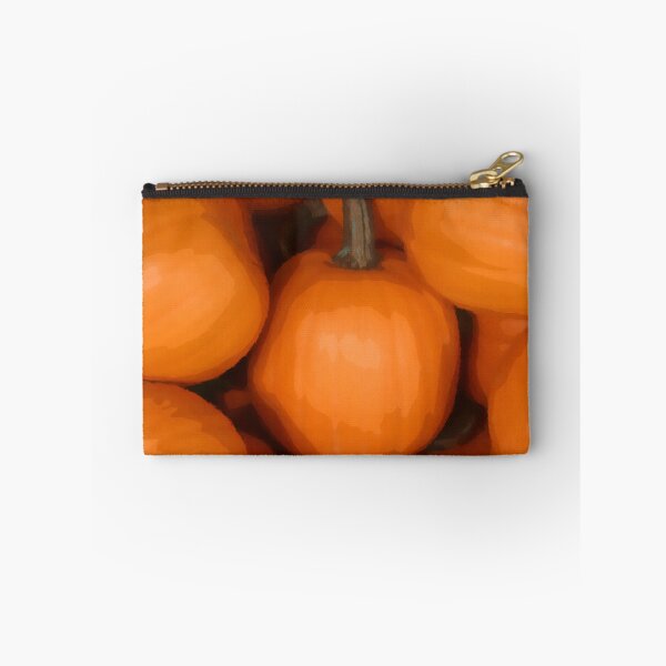 Item preview, Bright Orange Fall Pumpkins Digital Autumn Painting designed and sold by amgraphics.