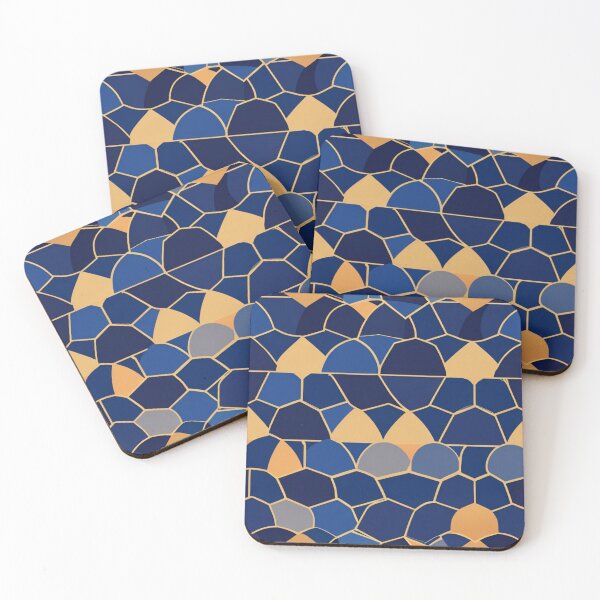 Item preview, Blue Geometric Tiles designed and sold by TondoMeander.