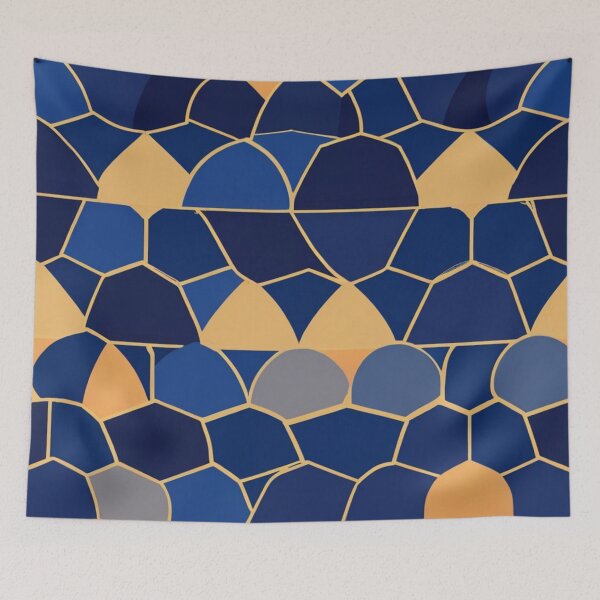 Item preview, Blue Geometric Tiles designed and sold by TondoMeander.
