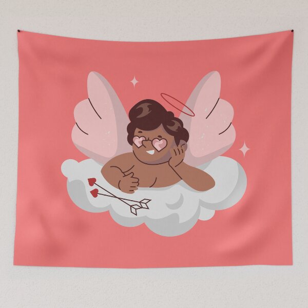 Item preview, african cherub angel black cupid valentines  designed and sold by Gossip Rag.