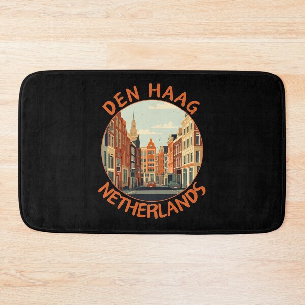 Item preview, Den Haag in Netherlands Retro Travel Art Emblem designed and sold by MaateoDesign.