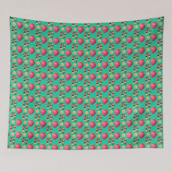 Item preview, Starberry, flip-flop and orange slice pattern designed and sold by Topmel.