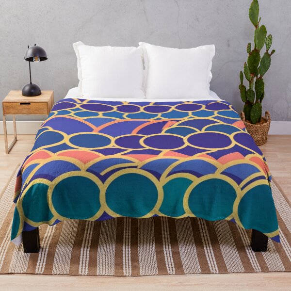 Item preview, Colorful Circles Waves Geometric Pattern designed and sold by TondoMeander.