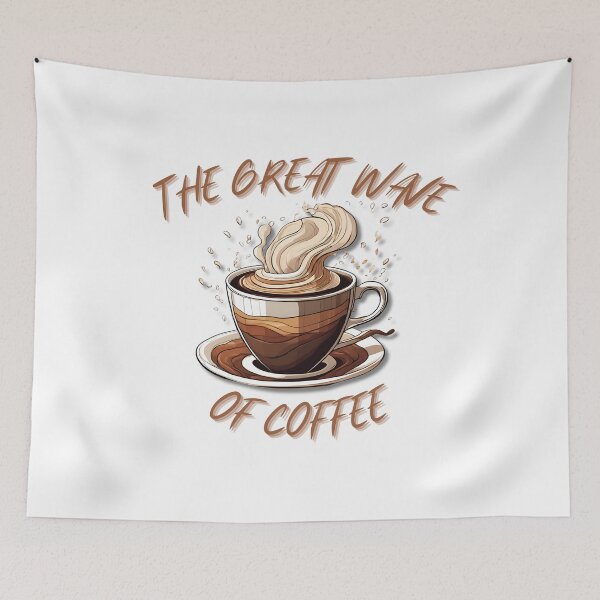 Item preview, The great wave of coffee designed and sold by ViViTulip.