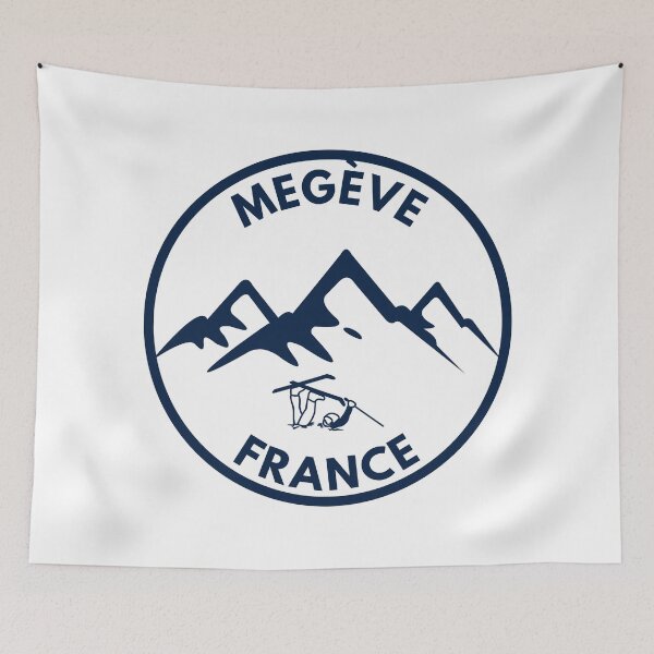 Item preview,  Cool Megeve Ski Resort France Mountain designed and sold by karmdaf.