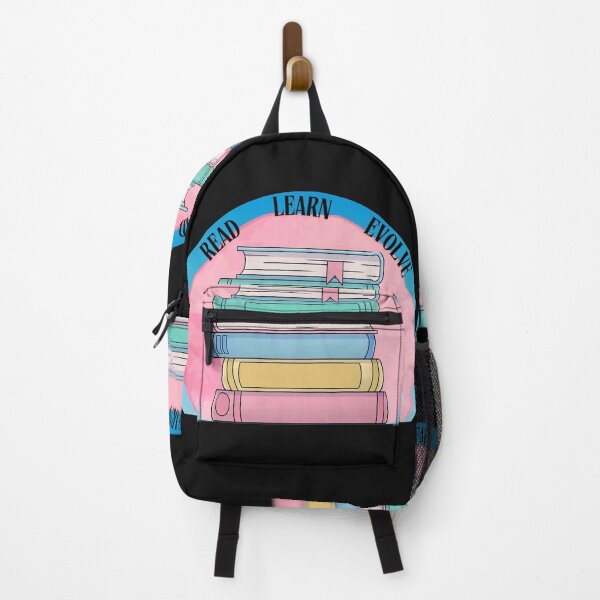 Item preview, Read. Learn. Evolve. Multicolored Book Stack Design designed and sold by Thrivy.