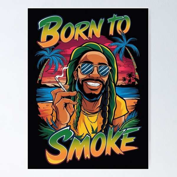 Item preview, BORN TO SMOKE designed and sold by martin max.