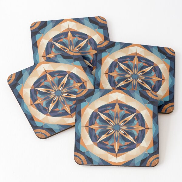 Item preview, Mandala geométrico con estrellas designed and sold by TondoMeander.