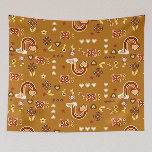 Item preview, Golden Rainbow Serendipity Seamless Pattern designed and sold by Sharon Schwalbe.