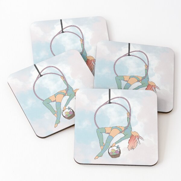 Item preview, Graceful Easter Bunny in Aerial Hoop designed and sold by HalfmoonCreativ.