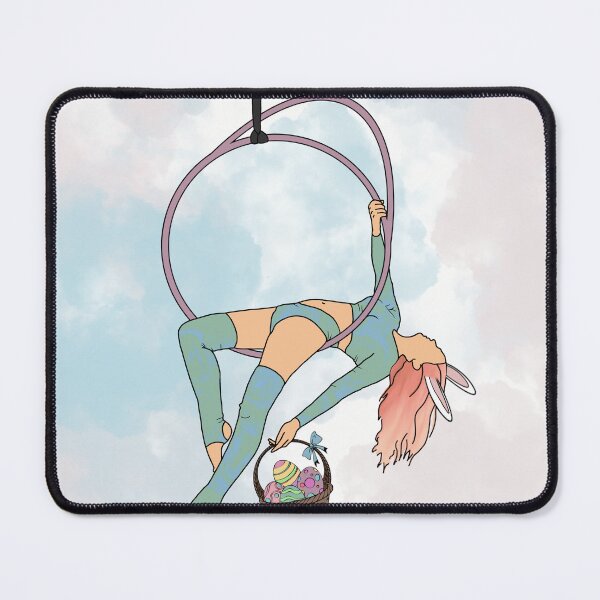Item preview, Graceful Easter Bunny in Aerial Hoop designed and sold by HalfmoonCreativ.