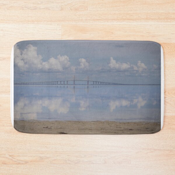 Item preview, A scenic view showcases the longe elegant Sunshine Skyway Bridge Pinellas County Florida designed and sold by EyezWatchin.