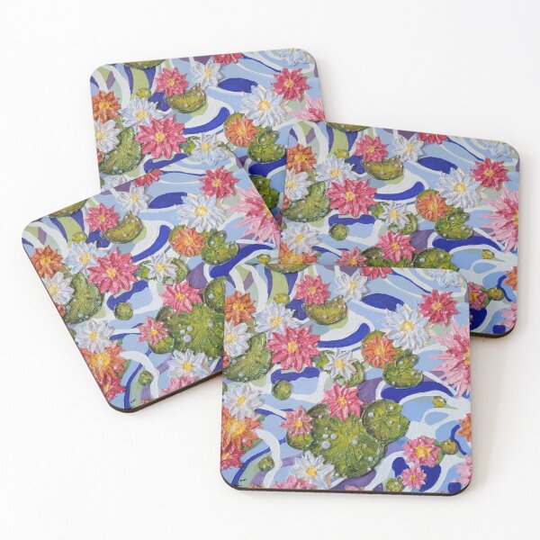 Item preview, Lily Pads Art Print - Original Painting, Vibrant Floral Pond Artwork, Nature-Inspired Wall Art for Home Decor designed and sold by Art-by-Gracie-Design.