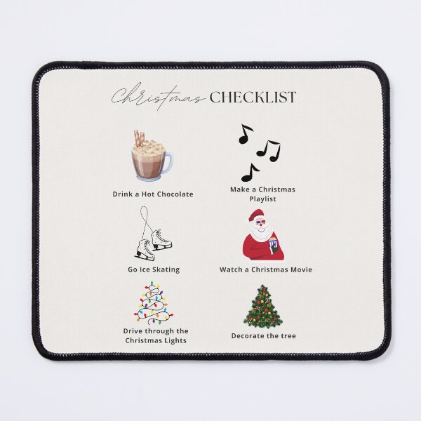 Item preview, Christmas Checklist Print designed and sold by Femme Pastel Collective.