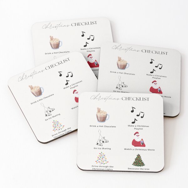 Item preview, Christmas Checklist Print designed and sold by Femme Pastel Collective.