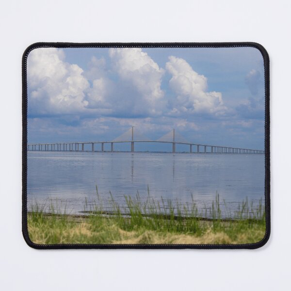 Item preview, A scenic view showcases the longe elegant Sunshine Skyway Bridge Pinellas County Florida designed and sold by EyezWatchin.