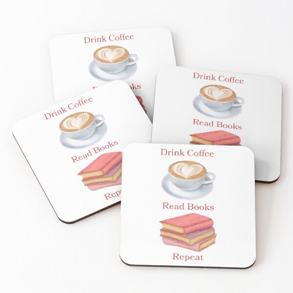 Item preview, Drink Coffee Read Books Repeat designed and sold by FABOArt.