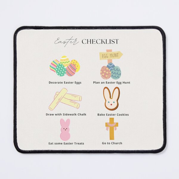 Item preview, Easter 2025 Checklist Print designed and sold by Femme Pastel Collective.