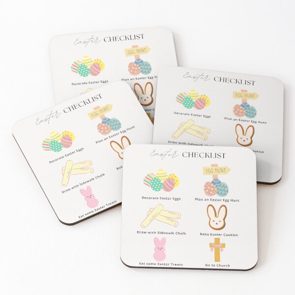 Item preview, Easter 2025 Checklist Print designed and sold by Femme Pastel Collective.