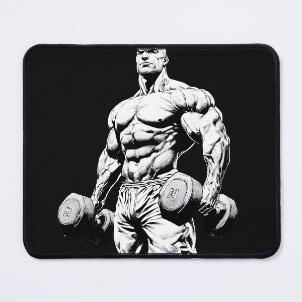 Item preview, bodybuilder with two dumbbells designed and sold by javierparra.
