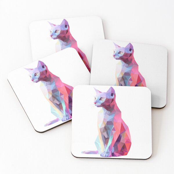 Item preview, Geometric Cat designed and sold by NicolasGlowArt.