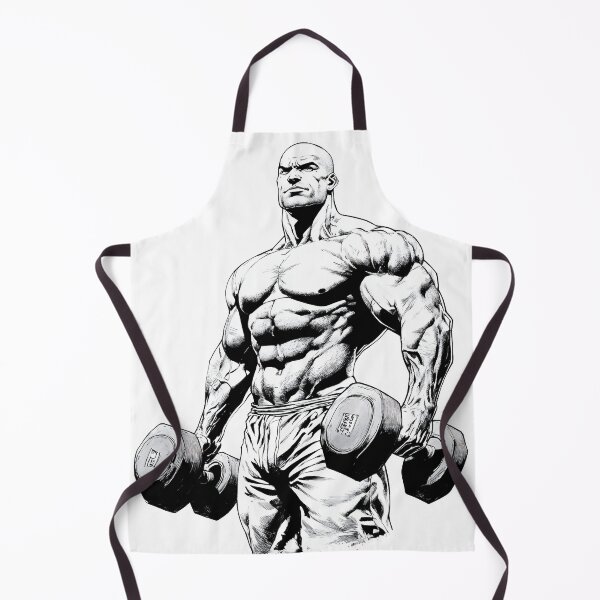 Item preview, bodybuilder with two dumbbells designed and sold by javierparra.
