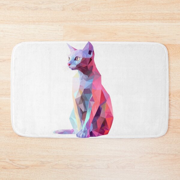 Item preview, Geometric Cat designed and sold by NicolasGlowArt.