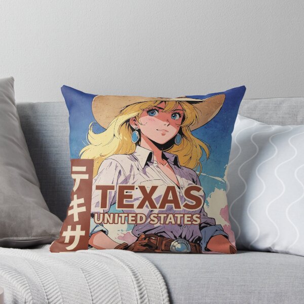Item preview, Texas United States Pretty Anime Girl 80s Retro Aesthetic Vintage Cultural Travel  designed and sold by onlyanimevibes.