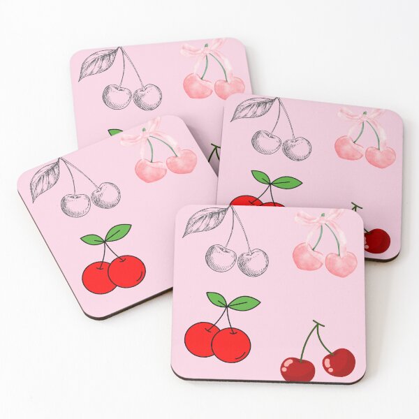 Item preview, Coquette Cherry Print designed and sold by Femme Pastel Collective.