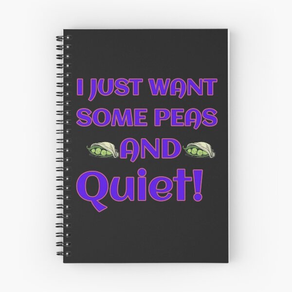 Item preview, I Just Want Some Peas And Quiet!: Funny Peace & Quiet Wordplay Design designed and sold by elynne9.