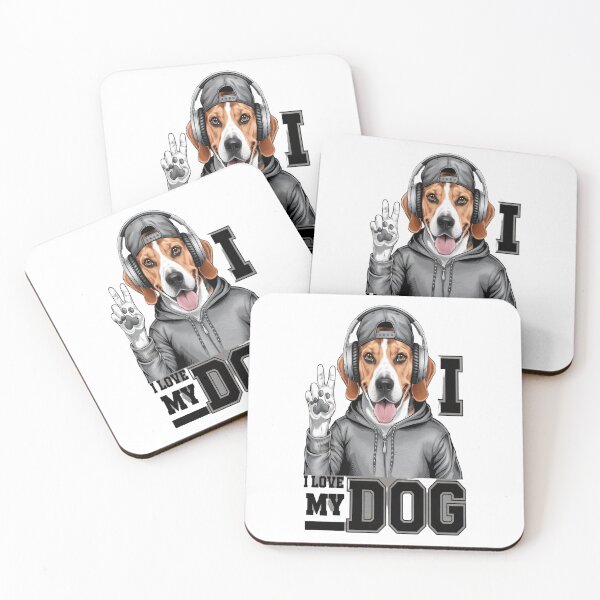 Item preview, Beagle's Victory: I Love My DOG Design designed and sold by Petpixy.