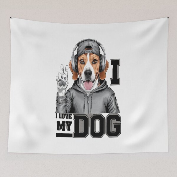 Item preview, Beagle's Victory: I Love My DOG Design designed and sold by Petpixy.