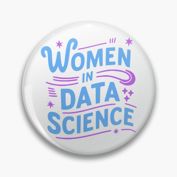 Item preview, Women In Data Science! Purple And Blue Data Girl designed and sold by PMCreative.