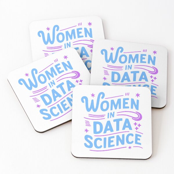 Item preview, Women In Data Science! Purple And Blue Data Girl designed and sold by PMCreative.