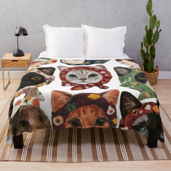 Item preview, Aesthetic Babushka Cat Tiled Pattern designed and sold by Mowgv.