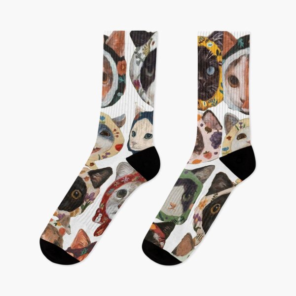 Item preview, Aesthetic Babushka Cat Tiled Pattern designed and sold by Mowgv.