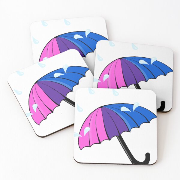 Item preview, Bisexual Pride Flag Umbrella designed and sold by HarveyHandcraftsandDesigns.