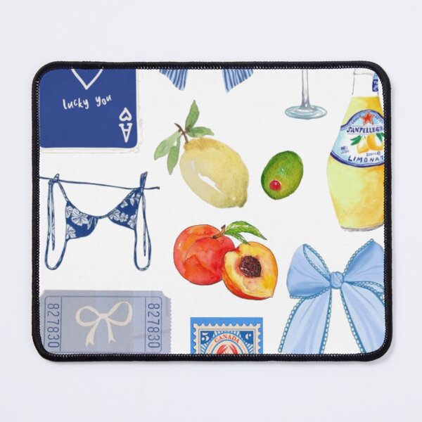 Item preview, Blue Aesthetic Summer Tiled Pattern designed and sold by Mowgv.
