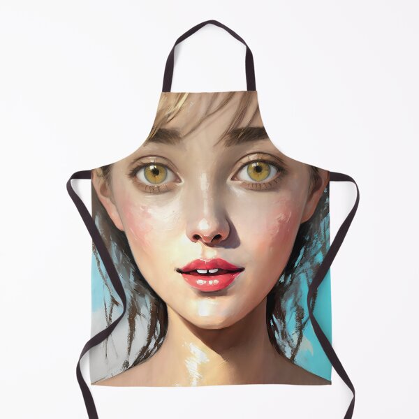 Item preview, Soulful Smile Acrylic Style Portrait Existential Art designed and sold by kakarikihill.