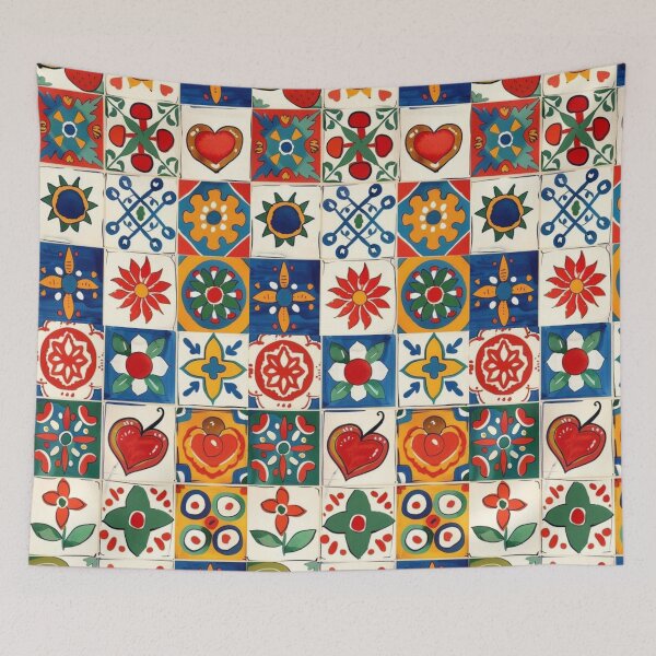 Item preview, Italien Summer Aesthetic Tile Tiled Pattern designed and sold by Mowgv.