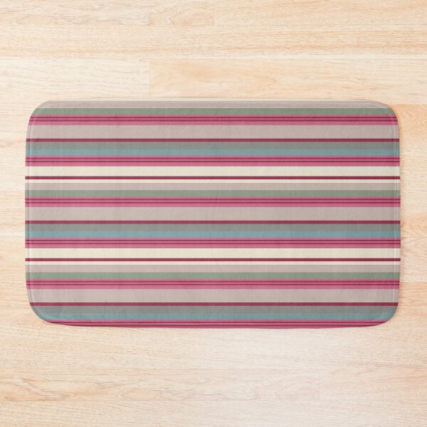 Item preview, Muted Moon Beige and Pink Fuchsia Repeat Stripe designed and sold by Sharon Schwalbe.
