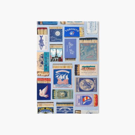 Item preview, Blue Match box Aesthetic Summer Tiled Pattern designed and sold by Mowgv.