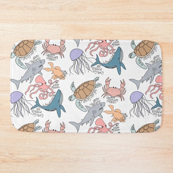 Item preview, Copy of Colourful sea animals with text sea puns designed and sold by waltcrystal.