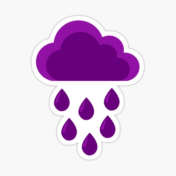 Purple Rain Sticker