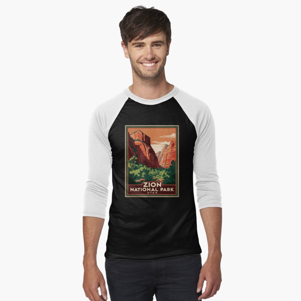 Vista previa del artículo con la obra «Camiseta ¾ estilo béisbol», diseñado y vendido por GoodOldVintage.