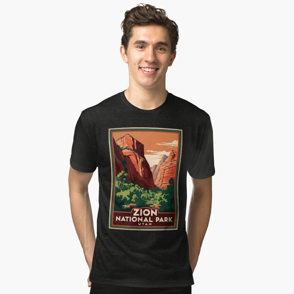 Vista previa del artículo con la obra «Camiseta de tejido mixto», diseñado y vendido por GoodOldVintage.